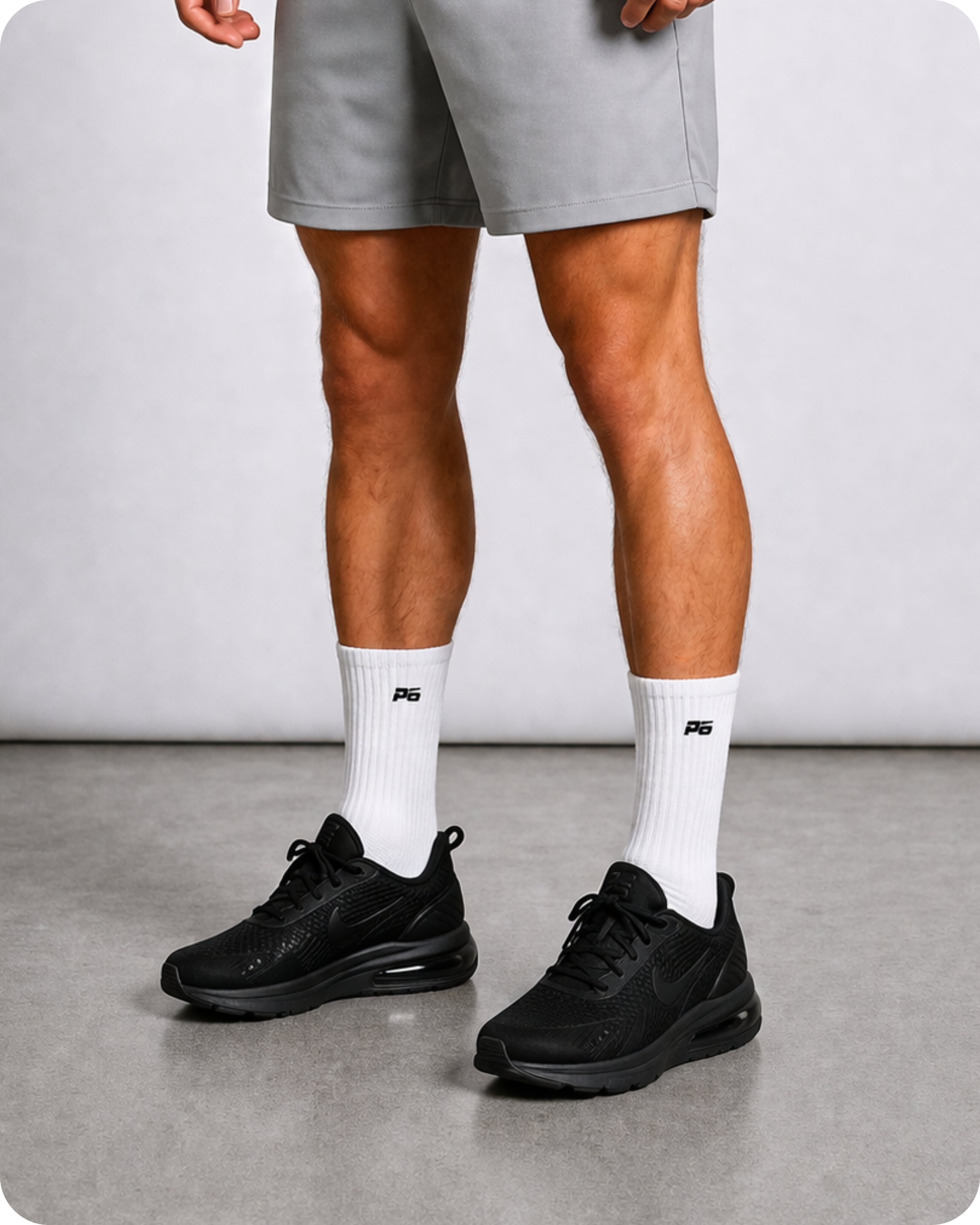 Socken mit Schwarzem Fuß Unisex